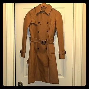 NWT J. Crew Icon Trench Coat in Italian wool cashm